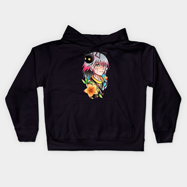 riku Kids Hoodie by Stephanie Francoeur Art